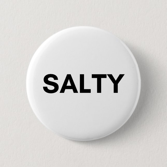 salty 6 cm round badge (Front)