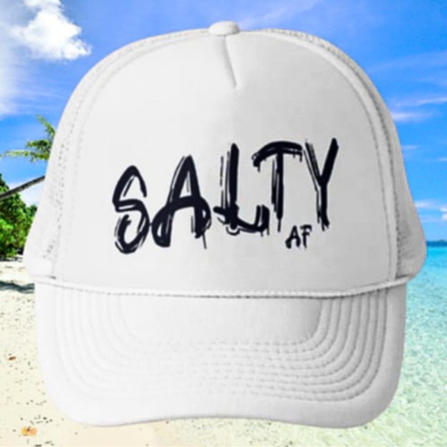 "Salty AF" logo Trucker Hat (Creator Uploaded)