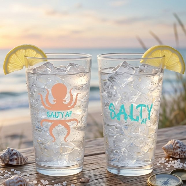 Salty AF Octopus  Glass (Creator Uploaded)