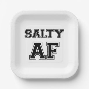 SALTY AF PAPER PLATE