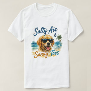 Salty Air Sandy Toes Summer Beach Vibes T-Shirt