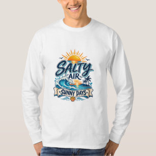 Salty Air Sunny Days Beach Summer Vacation T-Shirt