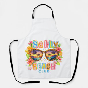 Salty Beach Club Tropical Sunset Sunglasses Apron