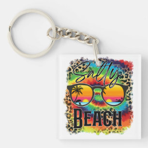 Salty Beach Key Ring