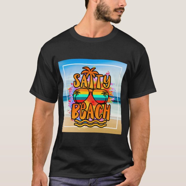 Salty Beach    T-Shirt (Front)