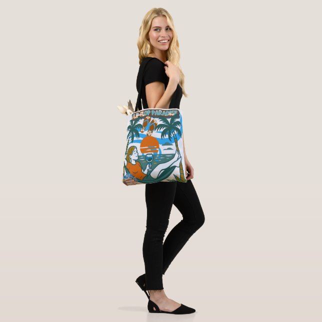 Salty Breeze & Sandy Toes: The Ultimate Beach Tote (On Model)