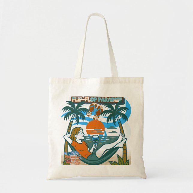Salty Breeze & Sandy Toes: The Ultimate Beach Tote Bag (Front)