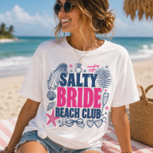 Salty Bride Beach Club Members Only Navy Pink