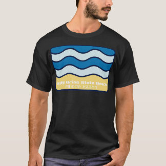 Salty Brine State Beach Rhode Island Crashing Wave T-Shirt