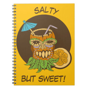 Salty But Sweet, Tiki Cocktail, Funny Notebook