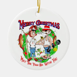 Salty Christmas Ceramic Ornament