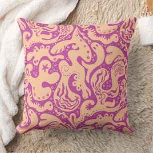 Salty Creatures Novelty Art Cushion