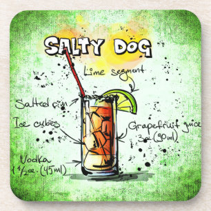 Salty Dog Drink Recipe Coaster