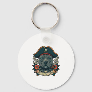 Salty Dog Pitbull Key Ring