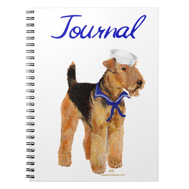 Salty Dog Sailor Notebook (Front)