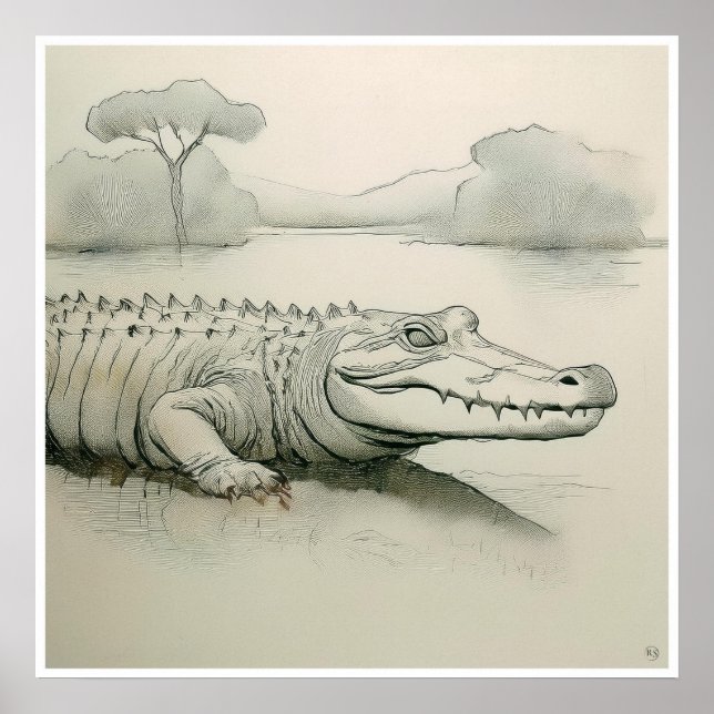 Salty Drawing - Art Print (Front)