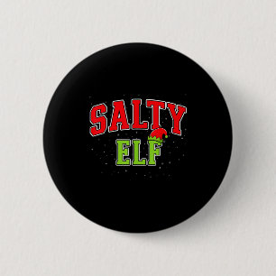 Salty Elf Christmas Family Matching Group Xmas  6 Cm Round Badge