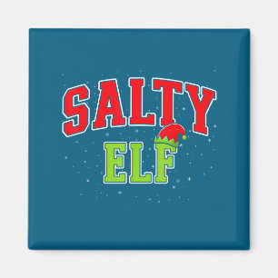 Salty Elf Christmas Family Matching Group Xmas  Magnet