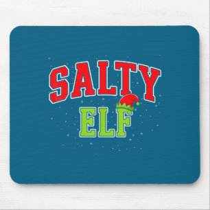 Salty Elf Christmas Family Matching Group Xmas  Mouse Pad