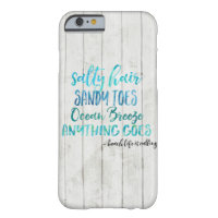 Salty Hair Sandy Toe Ocean Beach Quote iphone case