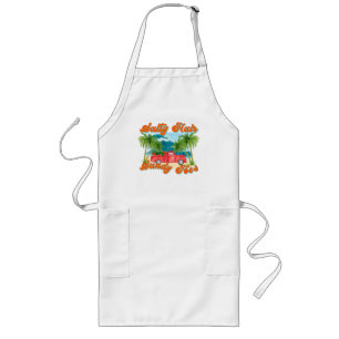 Salty Hair, Sandy Toes   Tropical Island Long Apron
