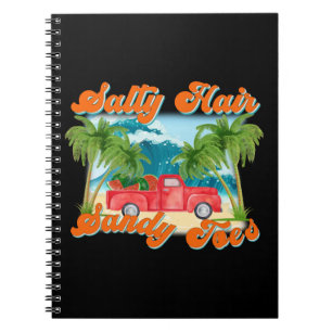 Salty Hair, Sandy Toes Tropical Island Notebook