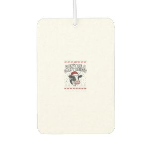 Salty Heifer Christmas Cow Funny Vintage Engraving Car Air Freshener