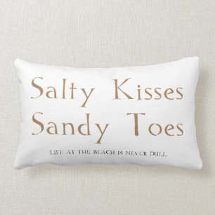 Salty Kisses Sandy Toes Lumbar Cushion