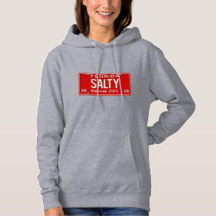Salty Life 1969 Retro Florida License Plate Surf Hoodie