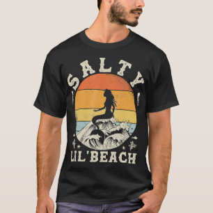 Salty Lil Beach Vacation Funny Summer Quote Women T-Shirt