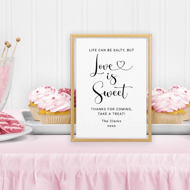 Salty Love is Sweet Quote Heart Script Wedding Invitation (Creator Uploaded)