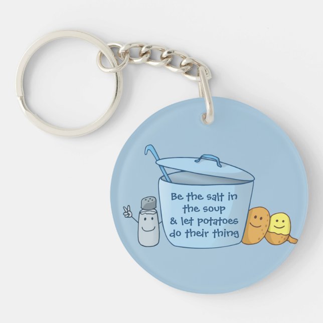 Salty Potato Soup Keychain (Front)