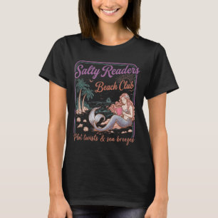 Salty Readers Beach Club Books Plot Twists Sea T-Shirt