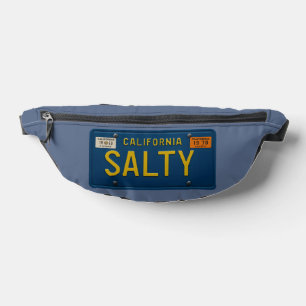 Salty -Retro 1969 California License Plate Graphic Bum Bags
