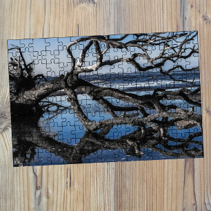 Salty Sea Tree Driftwood Beaufort SC Beach Jigsaw Puzzle