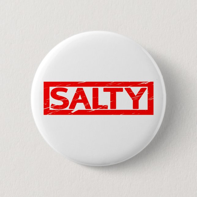 Salty Stamp 6 Cm Round Badge (Front)