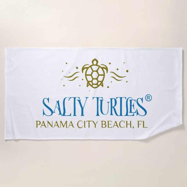 Salty Turtles® Beach towel (Front)