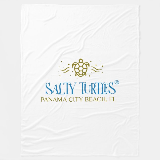    Salty Turtles® Fleece Blanket (Front)