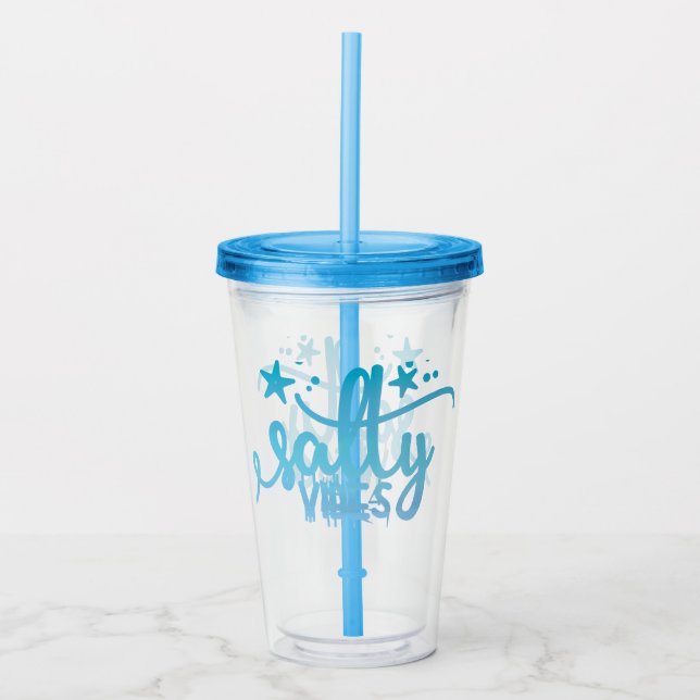 Salty Vibes Insulated Beach Tumbler (Front)