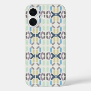 Salty Watercolor Pastel Colors On Cloud White iPhone 16 Case