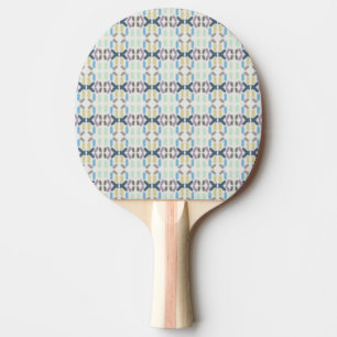 Salty Watercolor Pastel Colors On Cloud White Ping Pong Paddle