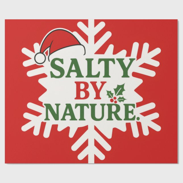 SaltyByNature Christmas Wrapping Paper (Flat)