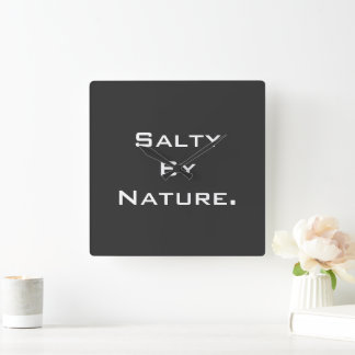 "SaltyByNature" Clock 