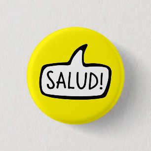 Salud! Breton Greeting Hello, Brittany, Brezhoneg 3 Cm Round Badge