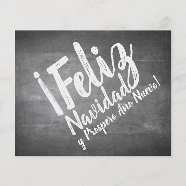 Saludos De Navidad en La Pizarra (Front)