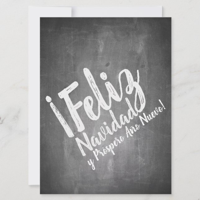 Saludos De Navidad en La Pizarra (Front)