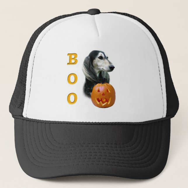 Saluki Boo Trucker Hat (Front)