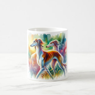 Saluki Dog 090724AREF103 - Watercolor Coffee Mug
