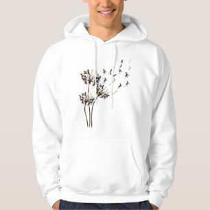 Saluki Dog Flower Fly Dandelion Saluki Funny Dog L Hoodie