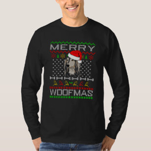 Saluki Dog Merry Christmas T-Shirt
